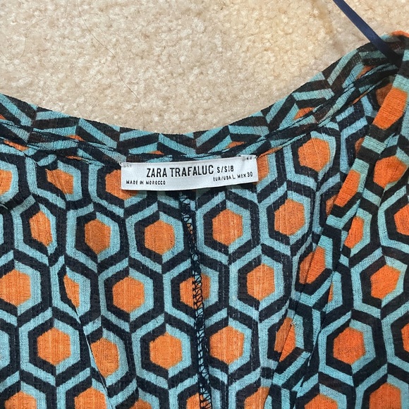 🎉Host Pick🎉 Zara geometric multicolored dress/beach cover up - Picture 4 of 4